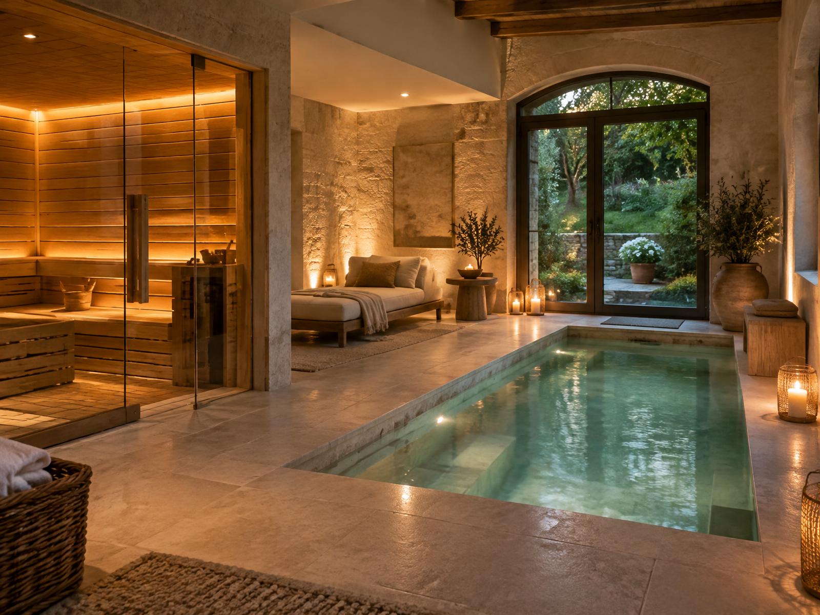 A vendégház privát wellnessrészlege
